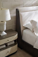 Dark Brown Modern Bed | Caracole Slow Wave | Caracole.eu.com