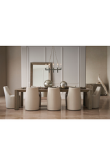 Microfiber Modern Dining Chair | Caracole Barrel Roll | Caracole.eu.com