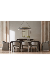 Gray Geometrical Dining Chair | Caracole Polish Off