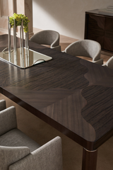 Gray Geometrical Dining Chair | Caracole Polish Off | Caracole.eu.com