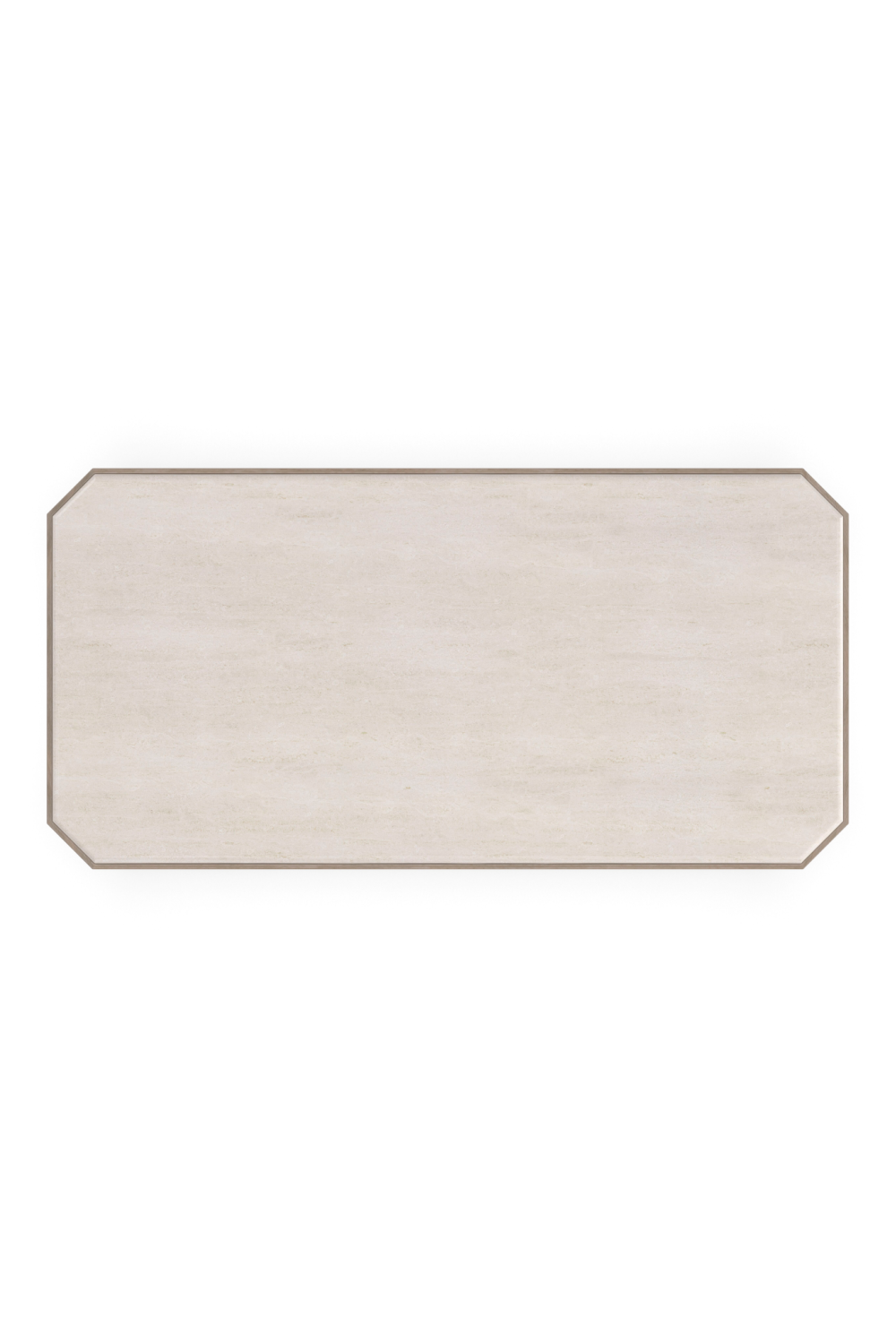 Cream Travertine Cocktail Table | Caracole Alloy | Caracole.eu.com