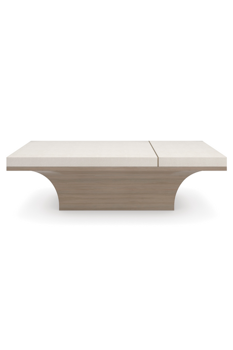 Gold Trimmed Wooden Coffee Table | Caracole Full Break | Caracole.eu.com