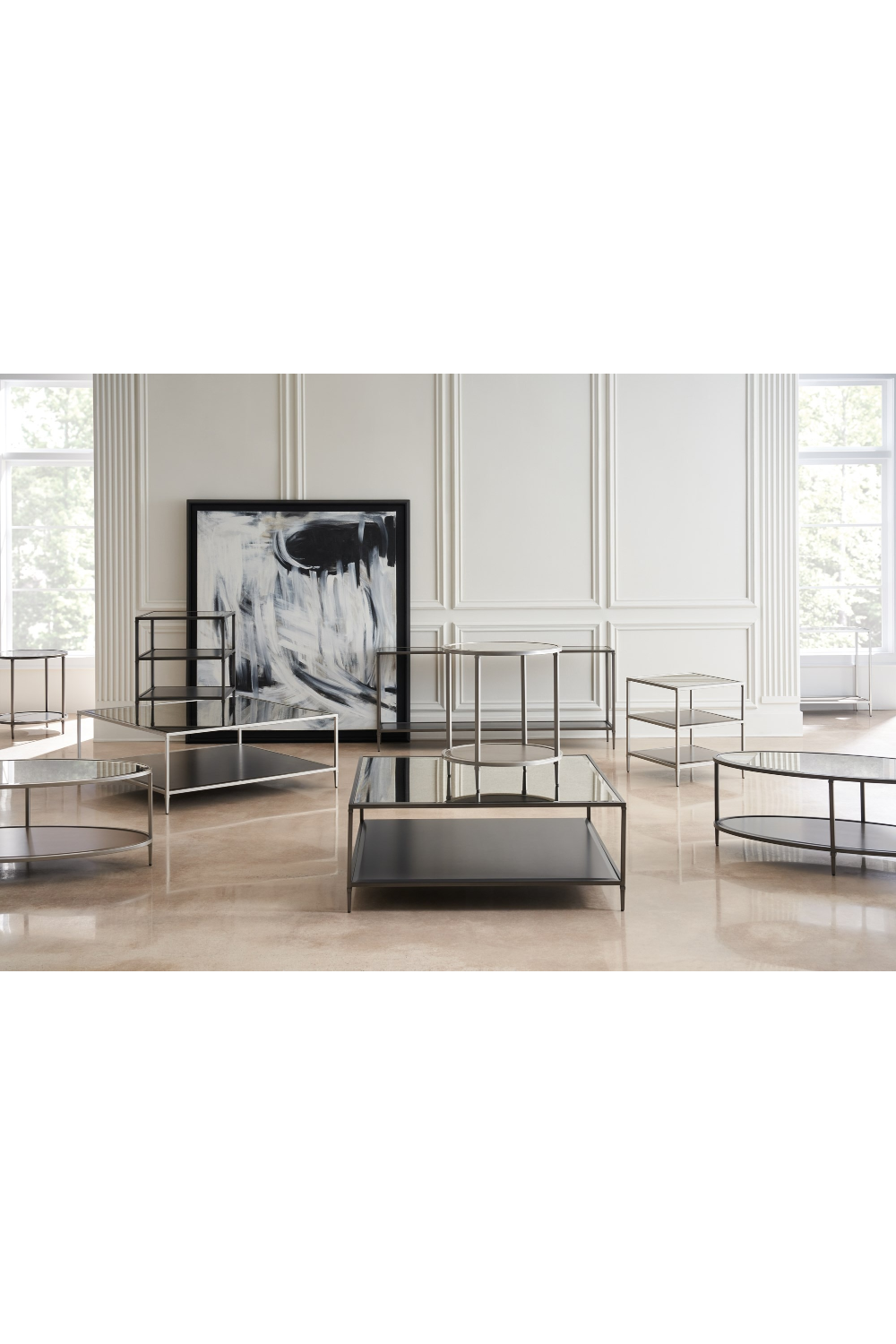 Oval Mirror Cocktail Table | Caracole Shimmer | Caracole.eu.com