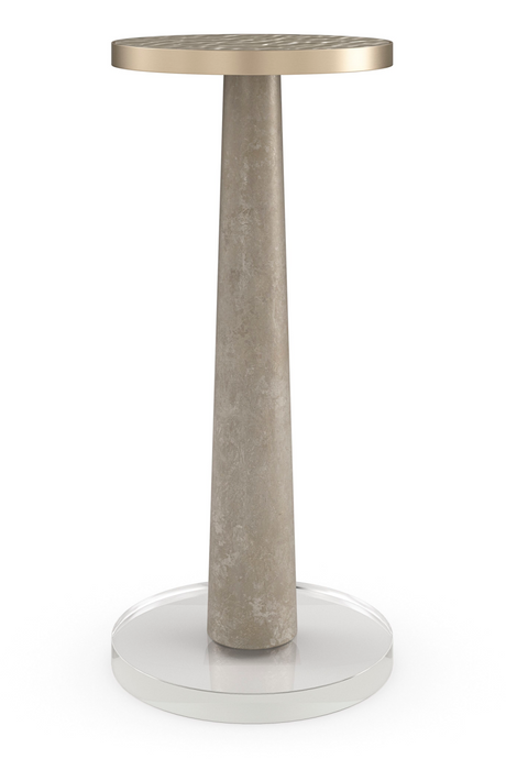 Wavy Glass Pedestal Side Table | Caracole Beyond | Caracole.eu.com
