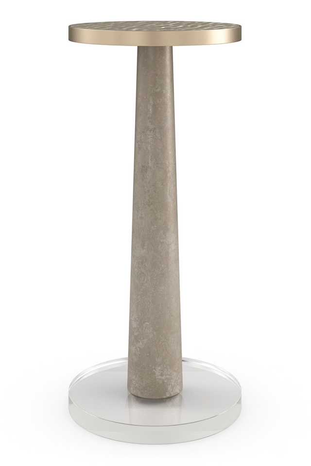 Wavy Glass Pedestal Side Table | Caracole Beyond | Caracole.eu.com