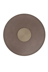 Bronze Glass Pedestal Side Table | Caracole Aperture | Caracole.eu.com