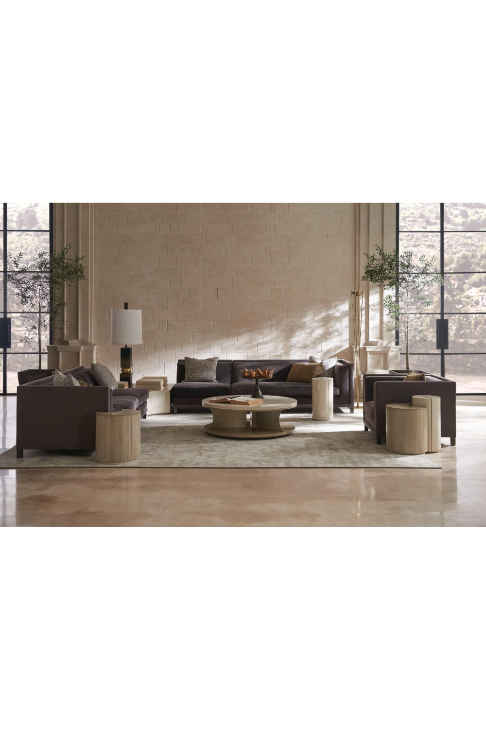 Round Modern Side Table | Caracole Duality | Caracole.eu.com