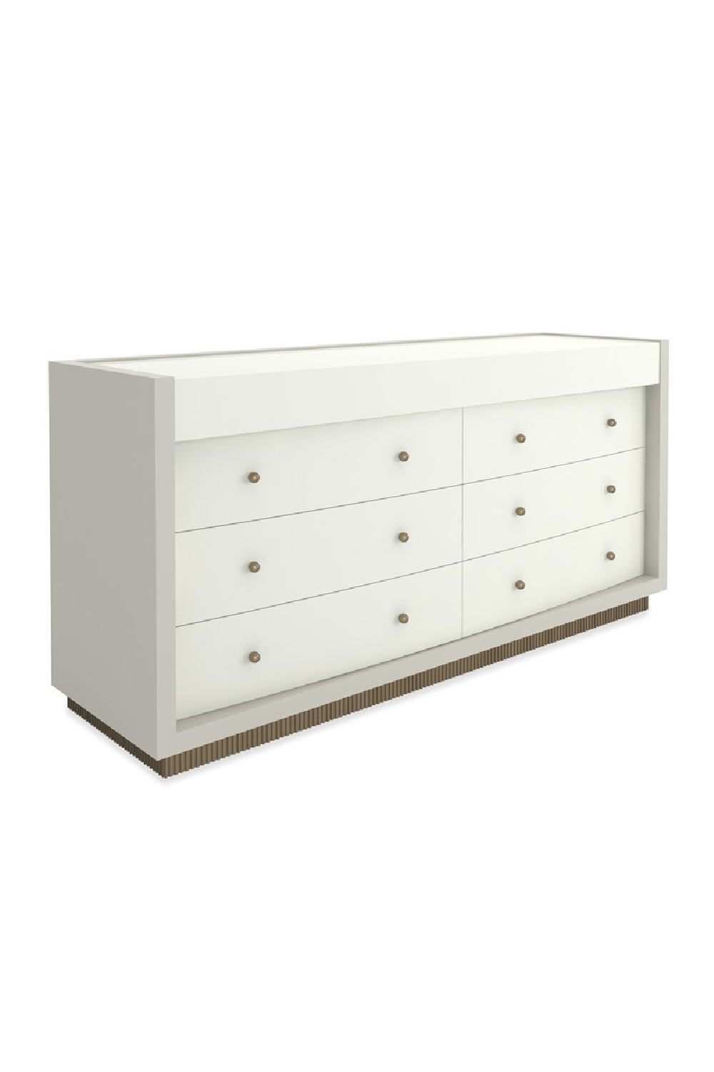 White 8-Drawer Dresser | Caracole Calais | Caracole.eu.com
