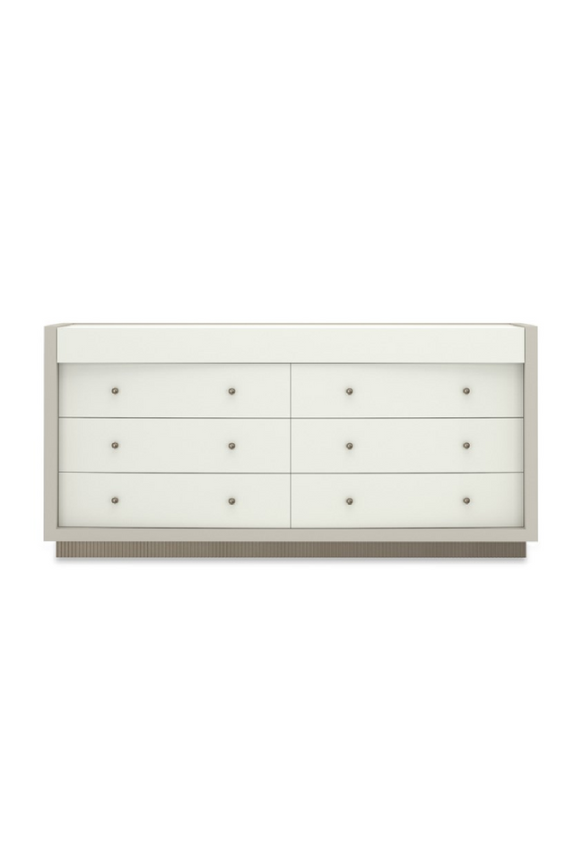 White 8-Drawer Dresser | Caracole Calais | Caracole.eu.com