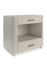 Fluted Sides 2-Drawer Nightstand L | Caracole Love-Ly! | Caracole.eu.com