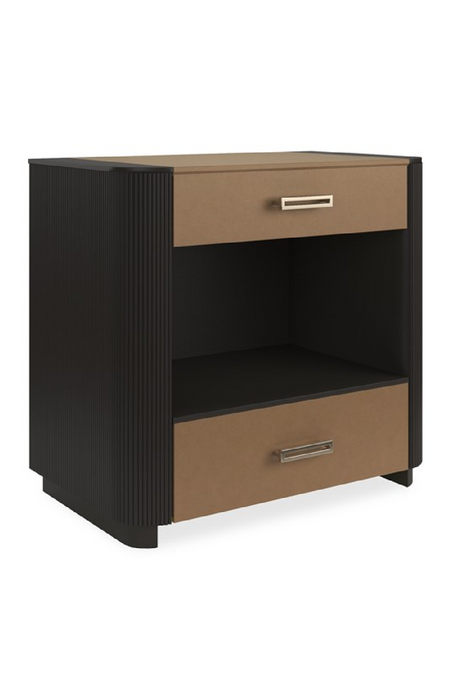 Fluted Sides 2-Drawer Nightstand L | Caracole Love-Ly! | Caracole.eu.com
