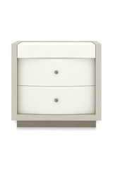 White 2-Drawer Nightstand | Caracole Calais | Oroa.com