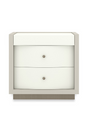 White 2-Drawer Nightstand | Caracole Calais | Oroa.com