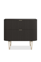 Birch Reeded 2-Drawer Nightstand | Caracole True Love | Oroa.com