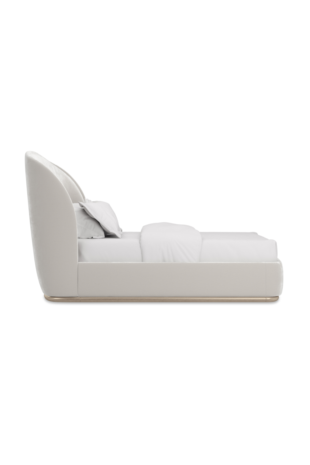 Curved Back Velvet Bed | Caracole Opal | Caracole.eu.com