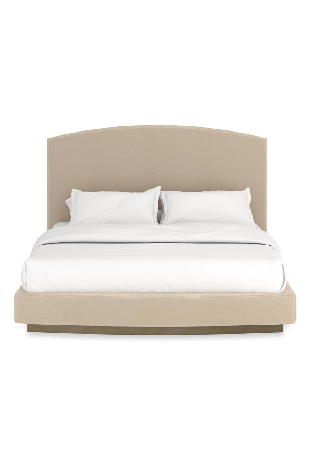 Cream Suede King Bed | Caracole Artoise | Caracole.eu.com