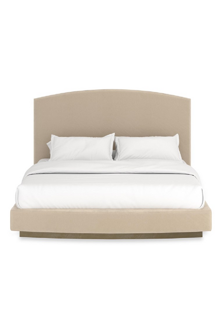 Cream Suede King Bed | Caracole Artoise | Caracole.eu.com