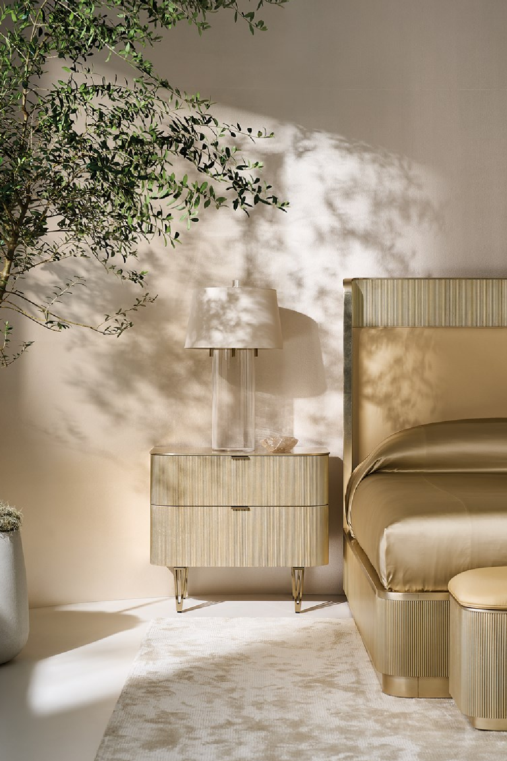 Reeded Headboard King Bed | Caracole Fall In Love | Caracole.eu.com