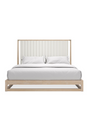 Slatted Oak King Bed | Caracole Pinstripe | Caracole.eu.com