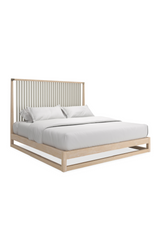 Slatted Oak King Bed | Caracole Pinstripe | Caracole.eu.com