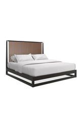 Slatted Oak King Bed | Caracole Pinstripe | Caracole.eu.com