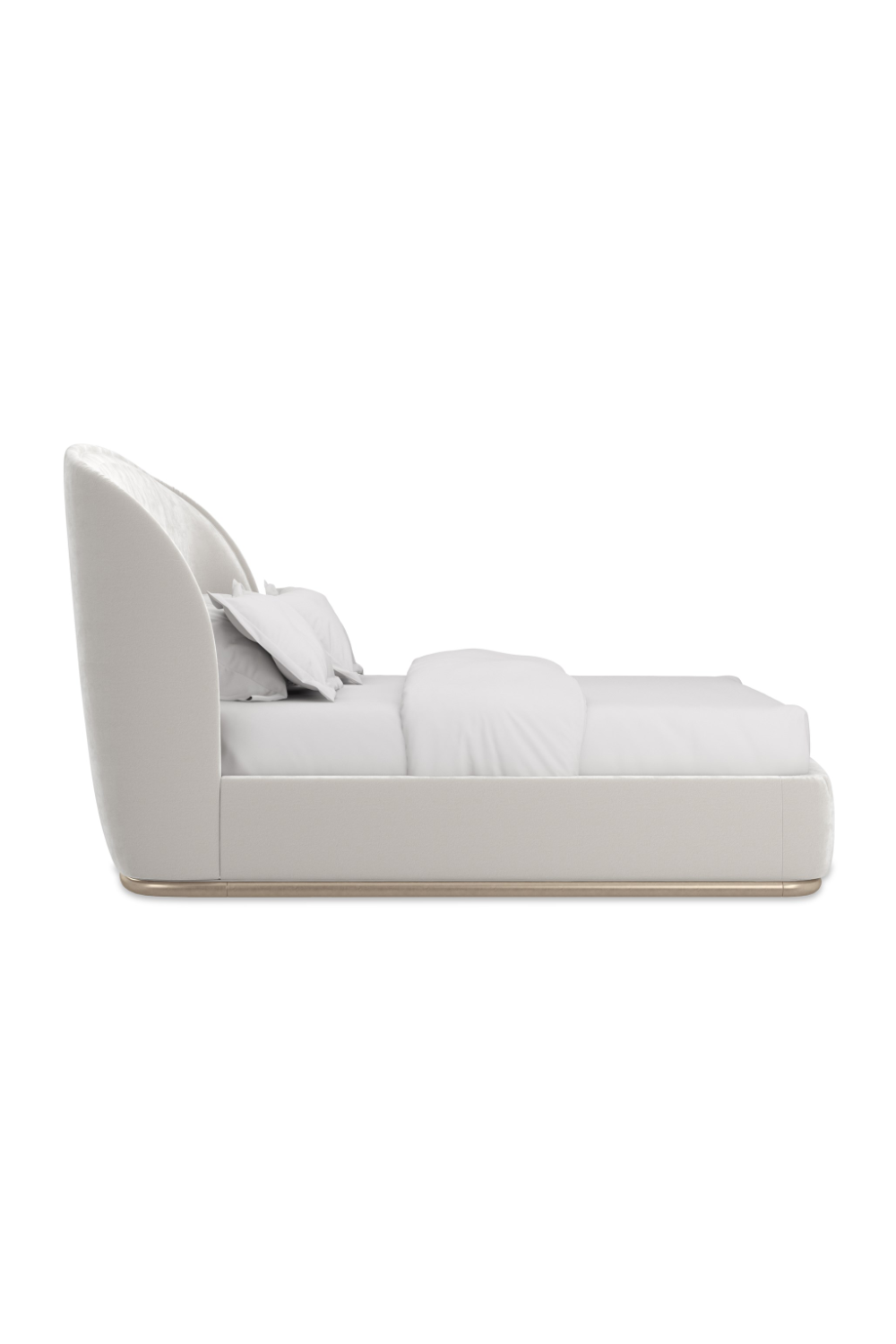 Curved Back Velvet Bed | Caracole Opal | Caracole.eu.com