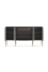 Curved Glass 4-Door Sideboard | Caracole A New Day | Caracole.eu.com