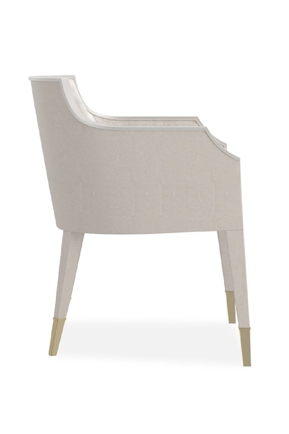 Ivory Shagreen Lounge Armchair | Caracole Sabot | Caracole.eu.com