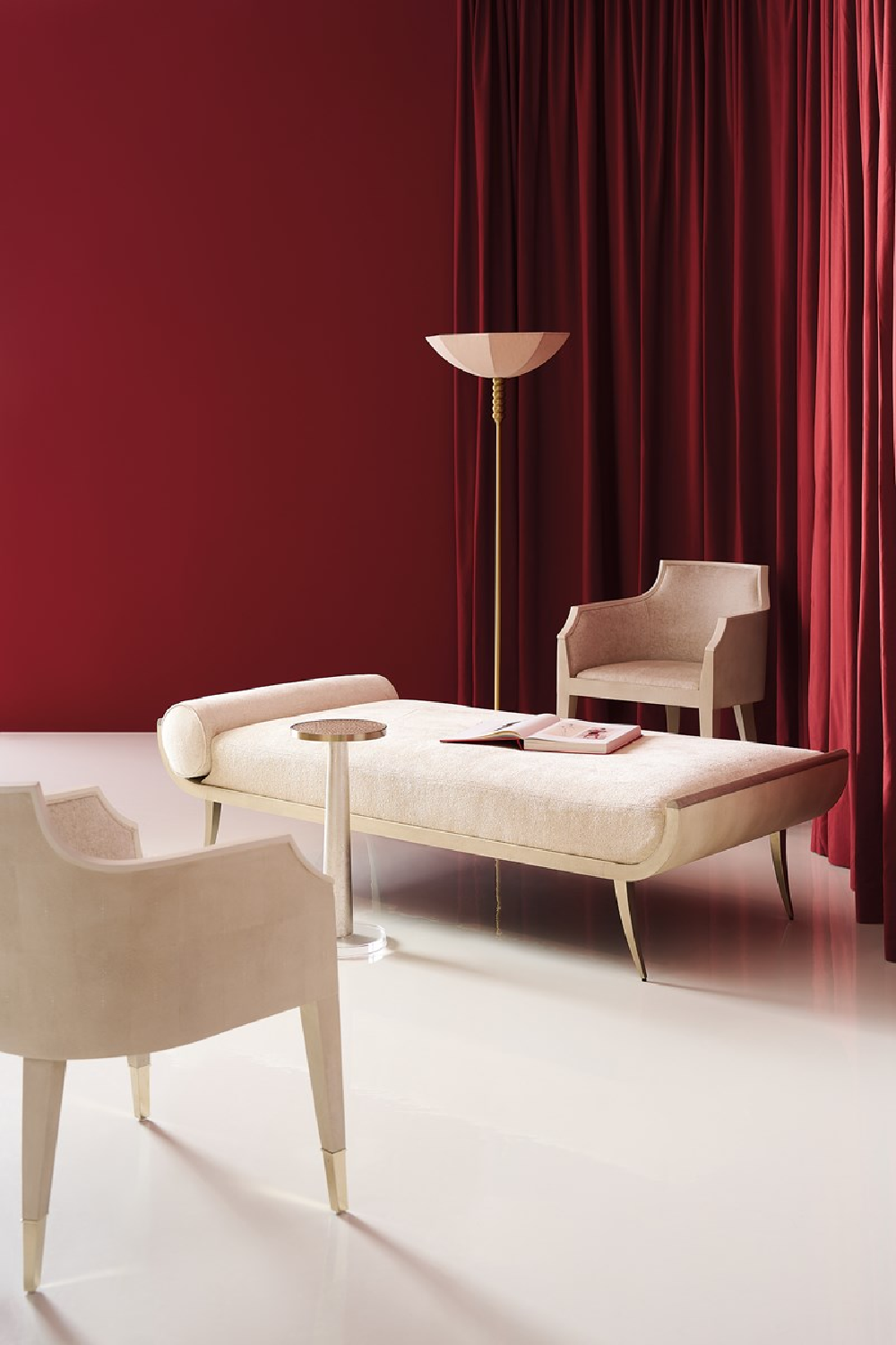 Ivory Shagreen Lounge Armchair | Caracole Sabot | Caracole.eu.com