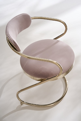Wavy Cantilevered Dining Chair | Caracole Retrospect | Caracole.EU.com