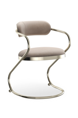 Wavy Cantilevered Dining Chair | Caracole Retrospect | Caracole.EU.com