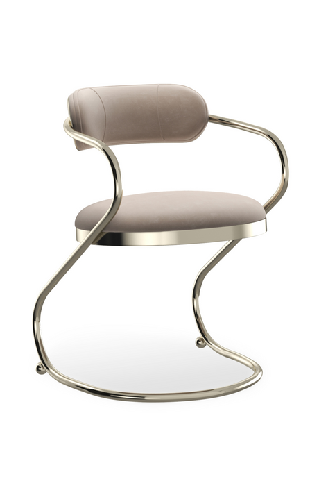 Wavy Cantilevered Dining Chair | Caracole Retrospect | Caracole.EU.com