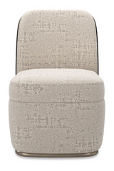 Silver-Taupe Chenille Dining Chair | Caracole Cabochon | Caracole.eu.com