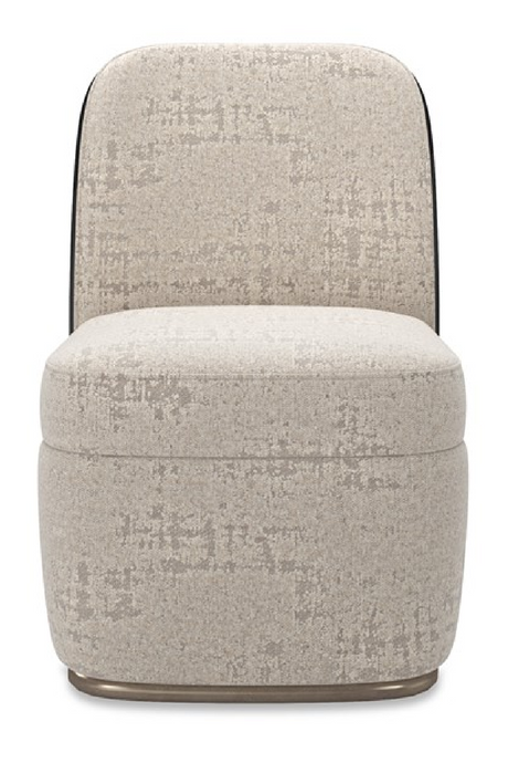 Silver-Taupe Chenille Dining Chair | Caracole Cabochon | Caracole.eu.com