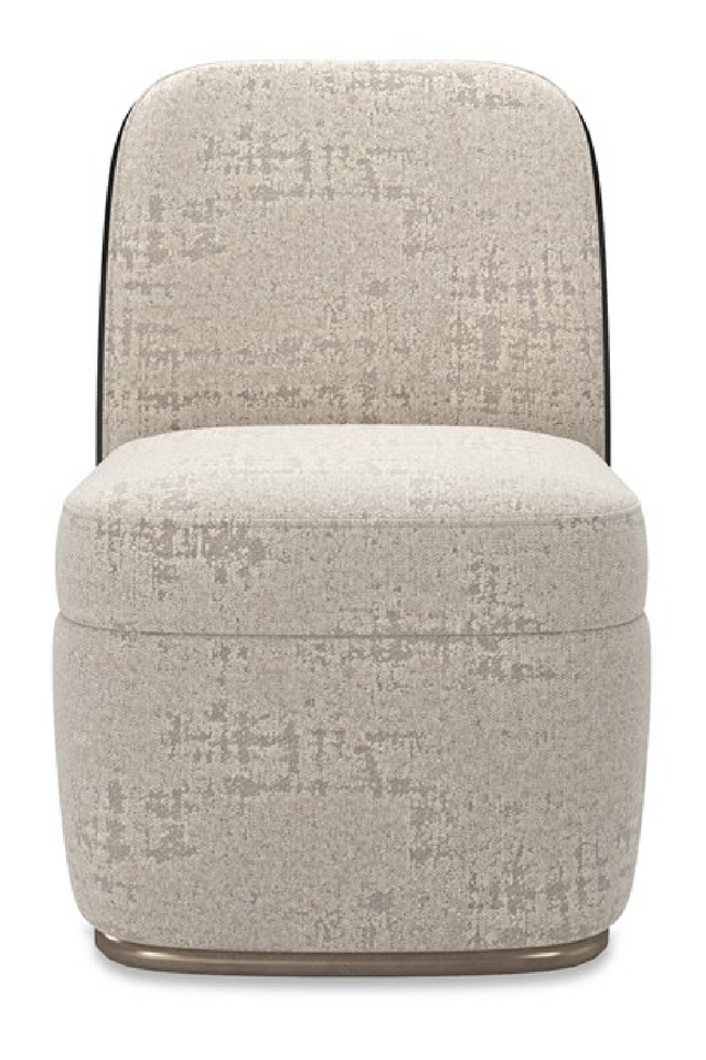 Silver-Taupe Chenille Dining Chair | Caracole Cabochon | Caracole.eu.com