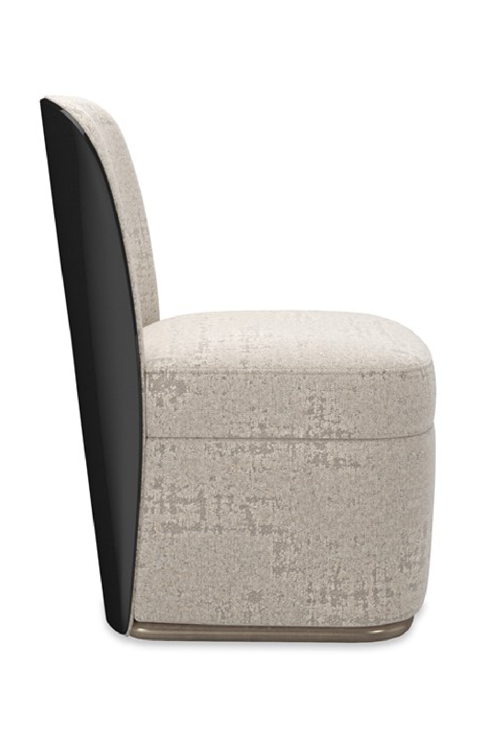 Silver-Taupe Chenille Dining Chair | Caracole Cabochon | Caracole.eu.com