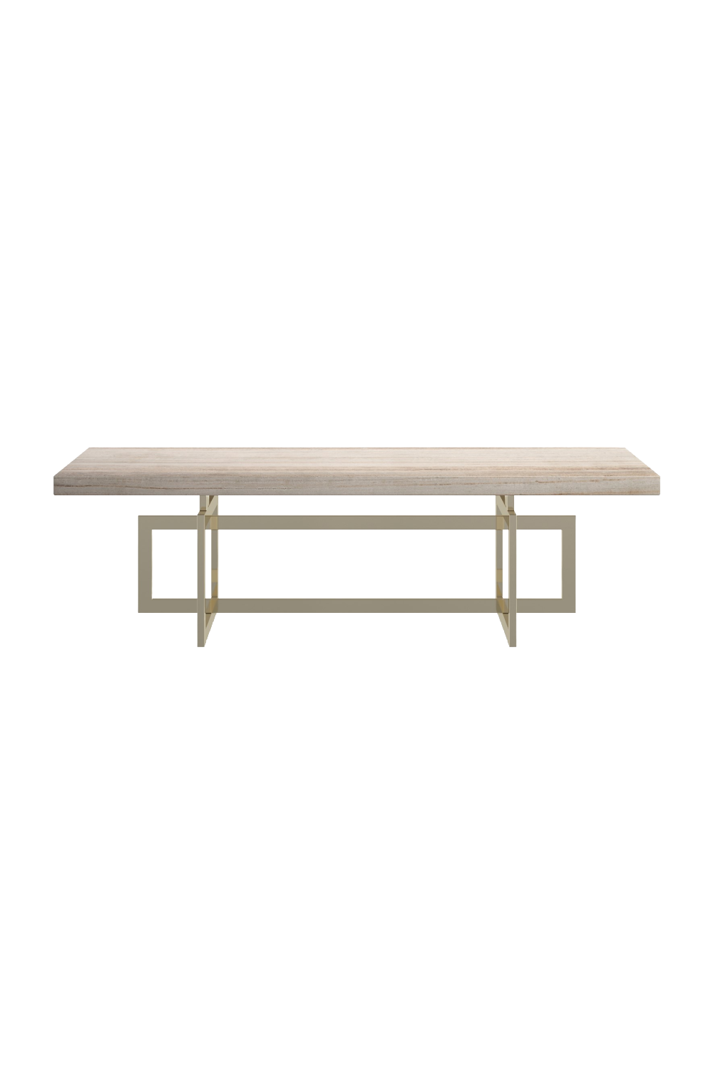 Geometrical Gold Base Coffee Table | Caracole Wish You Were Here | Caracole.eu.com