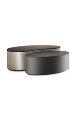 Bronze Metal Oval Coffee Table | Caracole Adele | Caracole.eu.com
