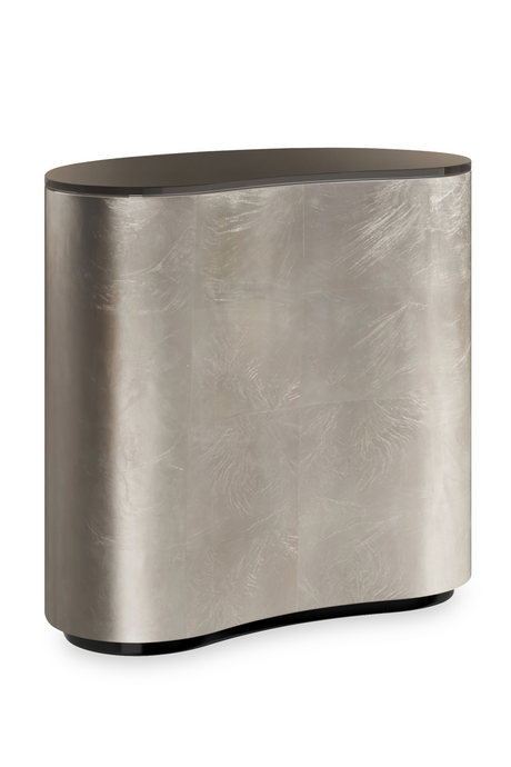 Bronze Glass Kidney Side Table | Caracole Amalie | Caracole.eu.com