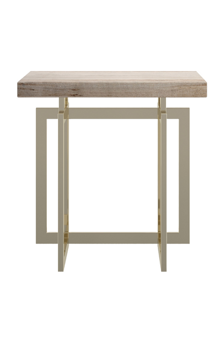 Geometrical Gold Base End Table | Caracole Wish You Were Here | Caracole.eu.com