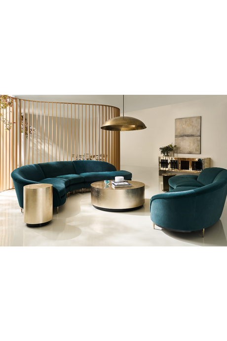Taupe Silver End Table | Caracole Coffee Couture | Caracole.eu.com