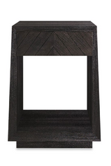 Black Ash 1-Drawer Side Table | Caracole Bridges | Caracole.eu.com