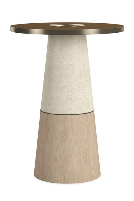 Smoked Bronze Glass Side Table | Caracole Aperture | Caracole.eu.com
