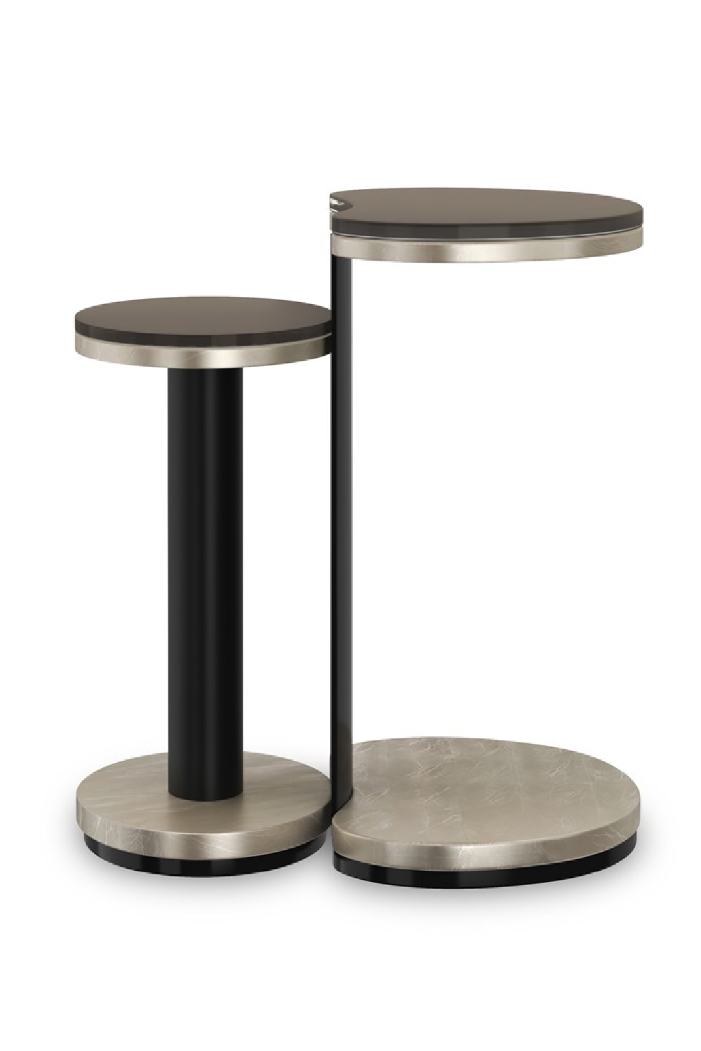 Bronze Glass Nesting End Tables (2) | Caracole Fritza | Caracole.eu.com