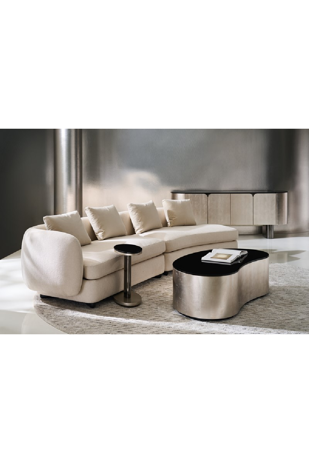 Bronze Glass Nesting End Tables (2) | Caracole Fritza | Caracole.eu.com