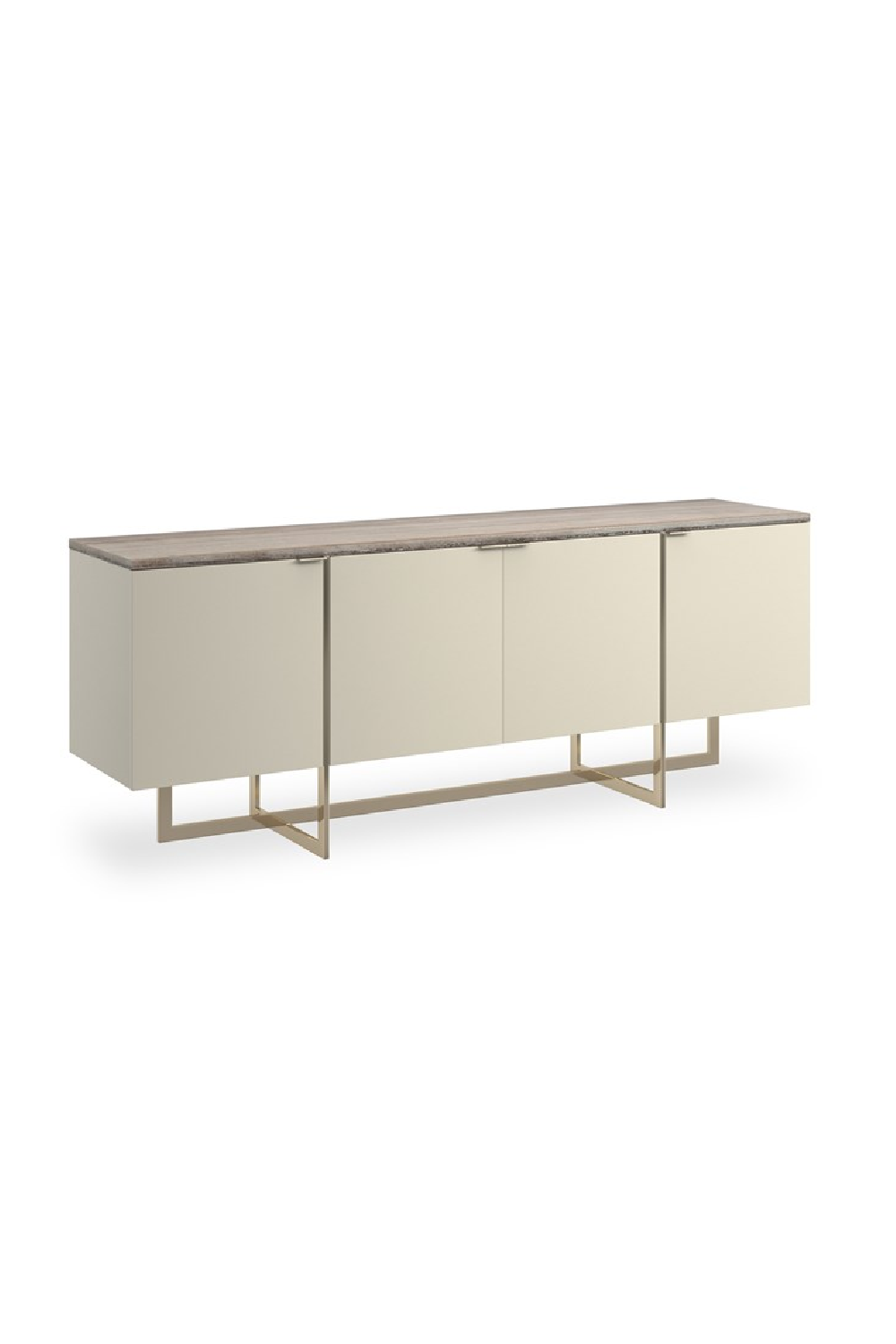 Cream 4-Door Media Unit | Caracole Wish You Were Here | Caracole.eu.com