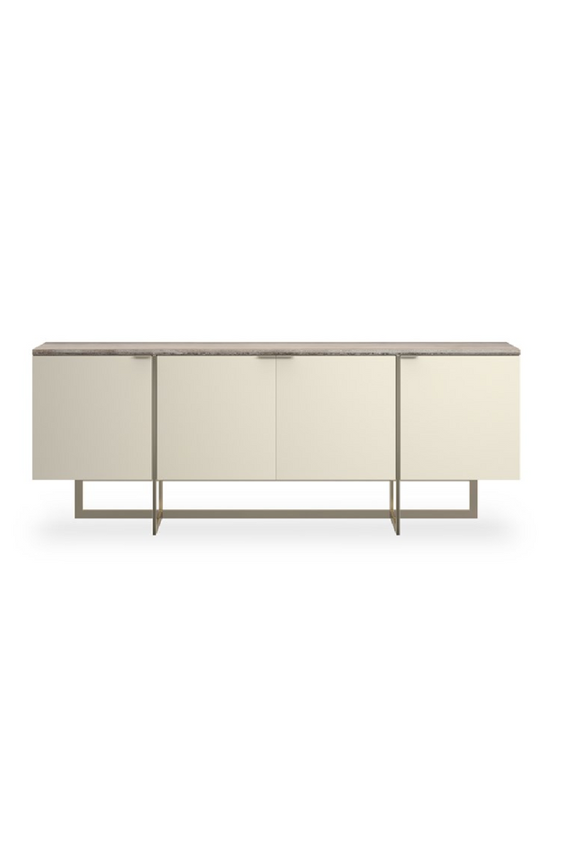 Cream 4-Door Media Unit | Caracole Wish You Were Here | Caracole.eu.com