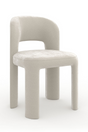 Velvet Upholstered Dining Chair | Caracole Ivory | Caracole.eu.com