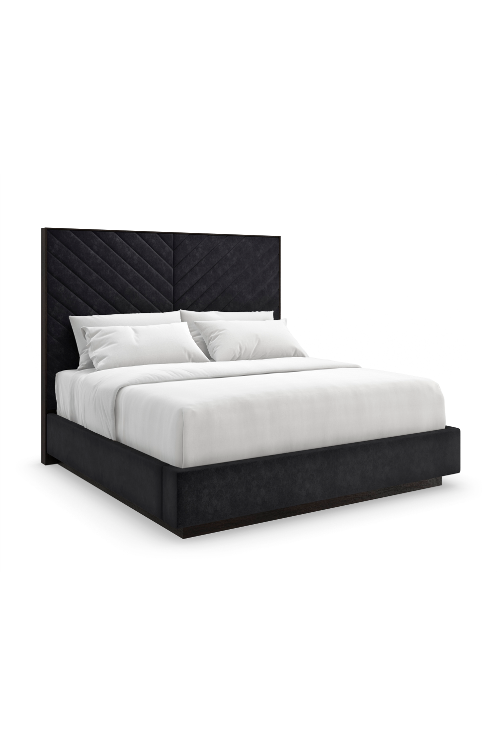 Black Channel-Tufted Bed | Caracole Meet U In The Middle | Caracole.eu.com