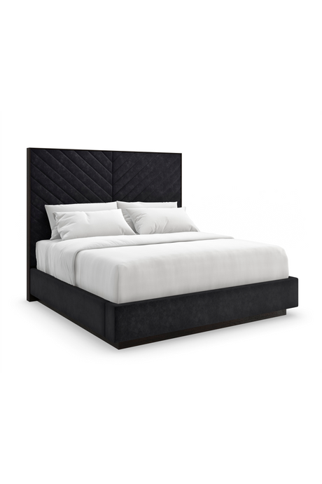 Black Channel-Tufted Bed | Caracole Meet U In The Middle | Caracole.eu.com